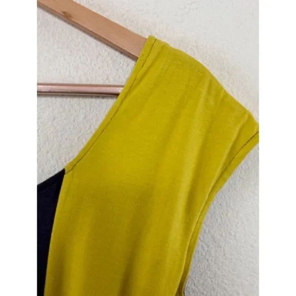 Effie's Heart Dress Womens Size Large Sleeveless Colorblock Sash Fit Flare Retro - Picture 4 of 5